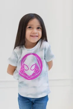 Marvel Spider-Verse Spider-Gwen Ghost Spider Girls 3 Pack T-Shirts Little Kid To Big Kid
