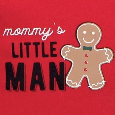 Little Treasure Baby Boy Cotton Bodysuit And Pant Set, Christmas Suspenders 2 Little Treasure Baby Boy Cotton Bodysuit And Pant Set, Christmas Suspenders - Image 2