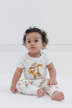 Disney Winnie The Pooh Tigger Cuddly Snap Bodysuits And Pants Newborn To Infant