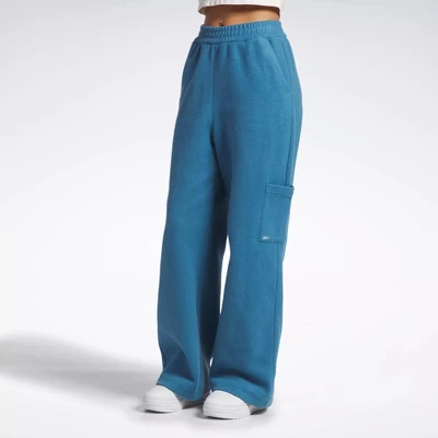 Reebok Classics Reverse Fleece Wide Leg Pants Womens Athletic Pants 8 Reebok Classics Reverse Fleece Wide Leg Pants Womens Athletic Pants - Image 8