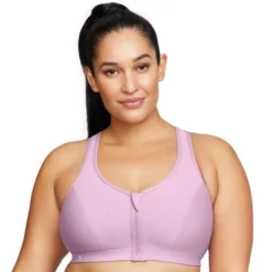 Glamorise Womens Zip Up Front-Closure Sports Wirefree Bra 9266 Lavender -ActiveMode Sales Store GUEST 07c43c7d ea71 4a42 a178 e938d0bed1c4