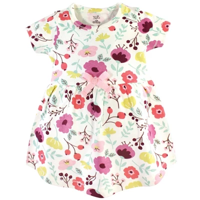 Touched By Nature Baby And Toddler Girl Organic Cotton Dress And Cardigan 2pc Set, Botanical 3 Touched By Nature Baby And Toddler Girl Organic Cotton Dress And Cardigan 2pc Set, Botanical - Image 3