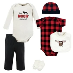Hudson Baby Unisex Baby Cotton Layette Set, Winter Moose -ActiveMode Sales Store GUEST 09d2f4bc 45f4 41b1 8be6 5f9e448d0185