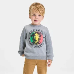 Toddler Bob Marley Printed Pullover Sweatshirt - Gray -ActiveMode Sales Store GUEST 0abe5ca2 daee 47bd b4db 45906872c252
