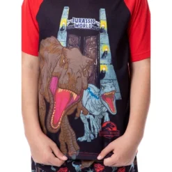 Jurassic World Boys' Blue T-Rex Park Logo Sleep Pajama Set Shorts Black -ActiveMode Sales Store GUEST 0d918612 0577 481c 8ec1 cc0a88759143