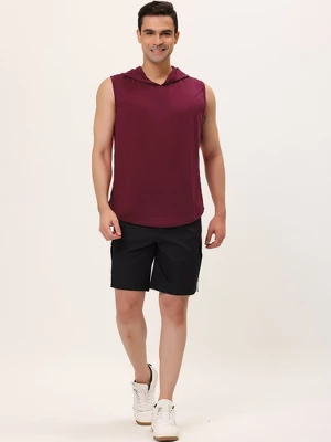 Lars Amadeus Men's Sleeveless Hoodies Vest T-Shirt Workout Gym Hooded Tank Tops 2 Lars Amadeus Men's Sleeveless Hoodies Vest T-Shirt Workout Gym Hooded Tank Tops - Image 2