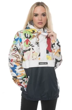Members Only Women's Looney Tunes Collab Popover Oversized Jacket -ActiveMode Sales Store GUEST 0f18587e c5d8 46e5 a58f 3ed2b1057e5b