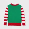 Toddler Boys' The Grinch Define Naughty Knitted Pullover Sweater - Green