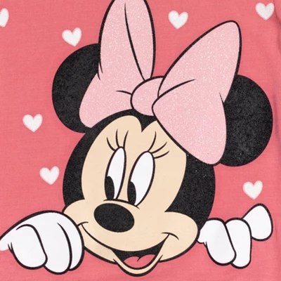 Disney Minnie Mouse Mickey Mouse T-Shirt And Leggings Outfit Set Infant To Big Kid 4 Disney Minnie Mouse Mickey Mouse T-Shirt And Leggings Outfit Set Infant To Big Kid - Image 4