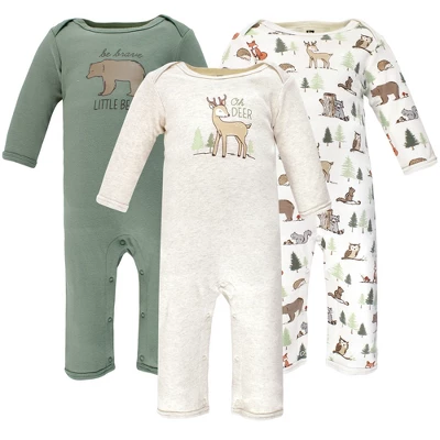 Hudson Baby Infant Boy Cotton Coveralls, Forest Animals 5 Hudson Baby Infant Boy Cotton Coveralls, Forest Animals - Image 5