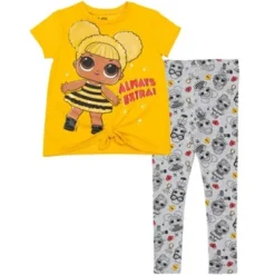 L.O.L. Surprise! Neon QT Bon Bon Diva Queen Bee Touchdown Roller Sk8er T-Shirt And Leggings Outfit Set Toddler To Big Kid -ActiveMode Sales Store GUEST 10ad21af e2ef 4c6b ae9b a185639e176a