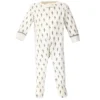 Touched By Nature Baby Organic Cotton Zipper Sleep And Play 3pk, Cactus