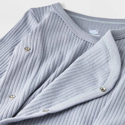 Baby Boys' 3pk Side Snap Long Sleeve Bodysuit - Cloud Island™ Gray 3 Baby Boys' 3pk Side Snap Long Sleeve Bodysuit - Cloud Island™ Gray - Image 3