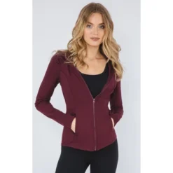 Yogalicious - Women's Slim Fit Hooded Track Jacket -ActiveMode Sales Store GUEST 162efa83 5f16 4aed b24f 1a8f7b03fc88
