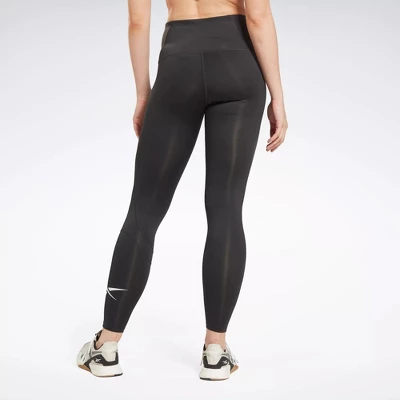 Reebok Workout Ready Vector Leggings Womens Athletic Leggings 2 Reebok Workout Ready Vector Leggings Womens Athletic Leggings - Image 2