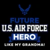 Toddler's United States Air Force Future Grandma Hero