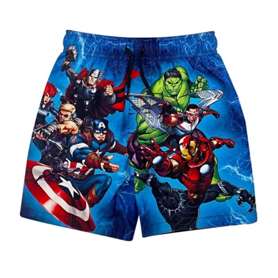 Marvel Avengers Hulk Black Panther Captain America 3 Pack Swim Trunks Toddler 2 Marvel Avengers Hulk Black Panther Captain America 3 Pack Swim Trunks Toddler - Image 2