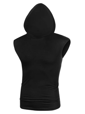 Lars Amadeus Men's Sleeveless Hoodies Vest T-Shirt Workout Gym Hooded Tank Tops 7 Lars Amadeus Men's Sleeveless Hoodies Vest T-Shirt Workout Gym Hooded Tank Tops - Image 7