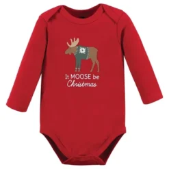 Hudson Baby Unisex Baby Cotton Long-Sleeve Bodysuits, Moose Be Christmas -ActiveMode Sales Store GUEST 1949783f ac9e 4f3b 87ef 06fa43299562