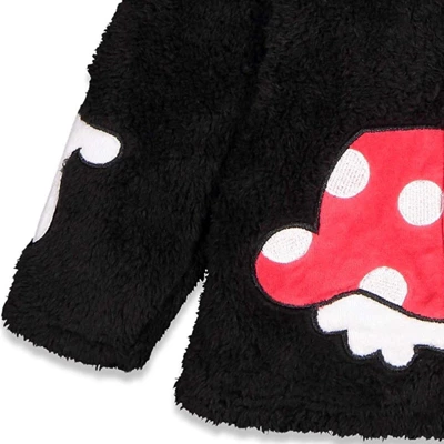 Disney Minnie Mouse Baby Girls Zip Up Fur Hoodie Newborn To Infant 2 Disney Minnie Mouse Baby Girls Zip Up Fur Hoodie Newborn To Infant - Image 2