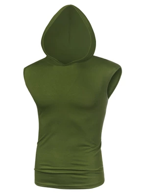 Lars Amadeus Men's Sleeveless Hoodies Vest T-Shirt Workout Gym Hooded Tank Tops 8 Lars Amadeus Men's Sleeveless Hoodies Vest T-Shirt Workout Gym Hooded Tank Tops - Image 8