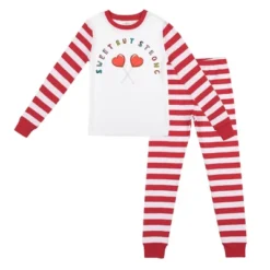 Bioworld Sweet But Strong Youth Girls Red & White Striped Long Sleeve Shirt & Sleep Pants Set 7 Bioworld Sweet But Strong Youth Girls Red & White Striped Long Sleeve Shirt & Sleep Pants Set -ActiveMode Sales Store GUEST 1d1e9c3b 2657 4423 a8ef a655d9c50f22