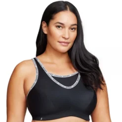 Glamorise Womens No-Bounce Camisole Sports Wirefree Bra 1066 Black -ActiveMode Sales Store GUEST 1e50bd1a a484 4823 91a0 f6d395730152