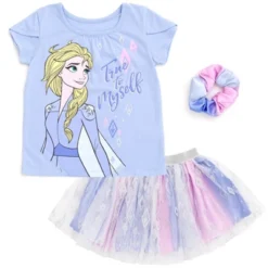 Disney Princess Disney Moana Princess Frozen Rapunzel Jasmine Belle Girls T-Shirt Tulle Skirt And Scrunchie 3 Piece Outfit Set Little Kid To Big Kid -ActiveMode Sales Store GUEST 1e6451d2 72b0 4557 8678 b1f05d4ba871