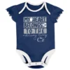 NCAA Penn State Nittany Lions Infant Girls' 3pk Bodysuit Set