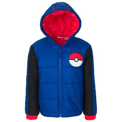 Pokemon Pikachu Zip Up Winter Coat Puffer Jacket Little Kid To Big Kid 8 Pokemon Pikachu Zip Up Winter Coat Puffer Jacket Little Kid To Big Kid - Image 8