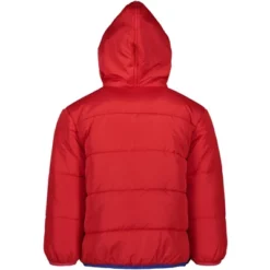 Marvel Avengers Spider-Man Hulk Black Panther Captain America Zip Up Winter Coat Puffer Jacket Toddler To Big Kid