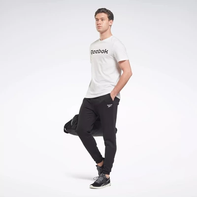 Reebok Identity Fleece Jogger Mens Athletic Pants 1 Reebok Identity Fleece Jogger Mens Athletic Pants