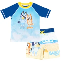 Bluey Bingo Dad Mom Pullover Rash Guard And Swim Trunks Outfit Set Toddler -ActiveMode Sales Store GUEST 2544e563 4fa3 4421 802b db32b856c9d5