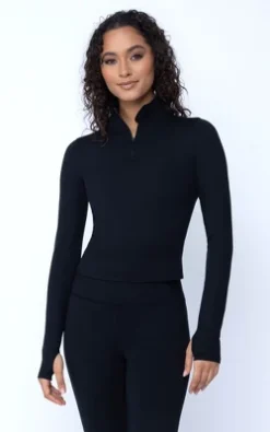 Yogalicious Womens Lux Crosstrain Everyday Half Zip Jacket With Thumbholes -ActiveMode Sales Store GUEST 2823f456 2d14 430b b6c1 dd802550586a