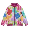 Andy & Evan Toddler Girls Floral Bomber Jacket