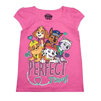 Nickelodeon Girl's 3-Pack Perfect Team Paw Patrol Short Sleeve Graphic Tee Assortment For Kids 1 Nickelodeon Girl's 3-Pack Perfect Team Paw Patrol Short Sleeve Graphic Tee Assortment For Kids