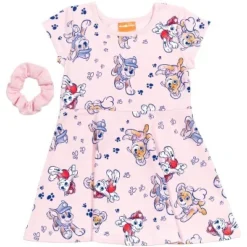 PAW Patrol Skye Chase Marshall Girls French Terry Skater Dress And Scrunchie Little Kid To Big Kid -ActiveMode Sales Store GUEST 31426cf1 68e9 4f62 8ed9 b44bf33b79d6