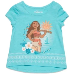 Disney Moana Girls T-Shirt And Skirt Little Kid To Big Kid