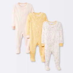 Baby Girls' 3pk Tight Fit Zip-Up Sleep N' Play - Cloud Island™ -ActiveMode Sales Store GUEST 32f2cf14 c7ee 44d2 bed4 0e5148f651d4
