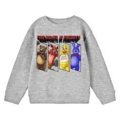Five Nights At Freddy's Framed Characters Crew Neck Long Sleeve Athletic Heather Youth Boy's Sweatshirt -ActiveMode Sales Store GUEST 32f4e24c 0b3a 494b a3f4 ea1c83770698