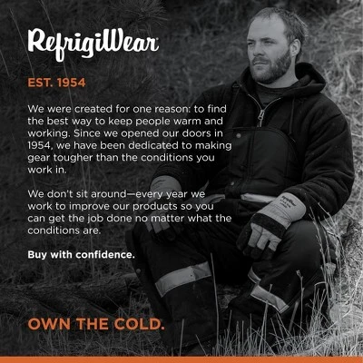 RefrigiWear Men's Iron-Tuff Enhanced Visibility Insulated High Bib Overalls With Reflective Tape 5 RefrigiWear Men's Iron-Tuff Enhanced Visibility Insulated High Bib Overalls With Reflective Tape - Image 5