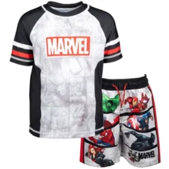 Marvel Avengers Iron Man Black Panther Thor Rash Guard And Swim Trunks Outfit Set Toddler -ActiveMode Sales Store GUEST 361e9b59 951c 4ff9 af4f cebd17228b94
