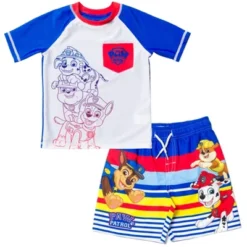 Paw Patrol Rubble Marshall Chase Pullover Rash Guard And Swim Trunks Outfit Set Toddler -ActiveMode Sales Store GUEST 37f76f83 b141 4daf 853c c6930e1149a3