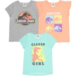 Jurassic World Jurassic World Dinosaur Girls 3 Pack T-Shirts Toddler To Big Kid -ActiveMode Sales Store GUEST 3a29dc7e 134f 46ee 84e1 370c7a885b28