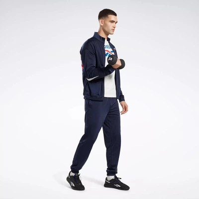 Reebok Identity Vector Knit Track Pants Mens Athletic Pants 2 Reebok Identity Vector Knit Track Pants Mens Athletic Pants - Image 2
