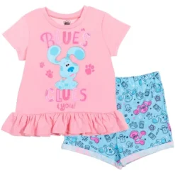 Nickelodeon Blue's Clues Little Girls T-Shirt & French Terry Shorts Set Pink -ActiveMode Sales Store GUEST 3a87fa61 53e4 4d67 a23b 0f6527e2ce51