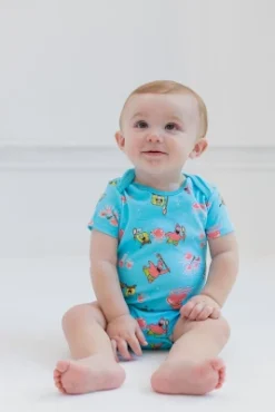SpongeBob SquarePants Squidward Plankton Patrick 5 Pack Short Sleeve Bodysuits