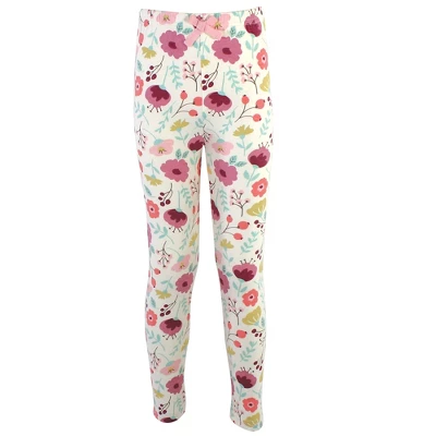 Touched By Nature Baby, Toddler, Big Kids And Youth Girl Organic Cotton Leggings 4pk, Botanical 4 Touched By Nature Baby, Toddler, Big Kids And Youth Girl Organic Cotton Leggings 4pk, Botanical - Image 4