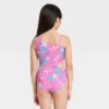 Girls' JoJo Siwa "Stars Bows" One Piece Swimsuit - Pink