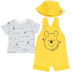 Disney Tigger Winnie The Pooh Baby French Terry Short Overalls T-Shirt And Hat 3 Piece Outfit Set Newborn To Infant -ActiveMode Sales Store GUEST 3c1b13a2 19e4 472d 92cb 04123a1a3972
